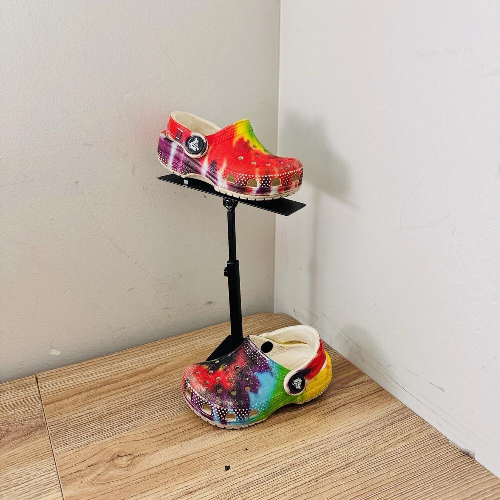 Crocs Rainbow Tie Dye Toddler Clogs Kids Size 5